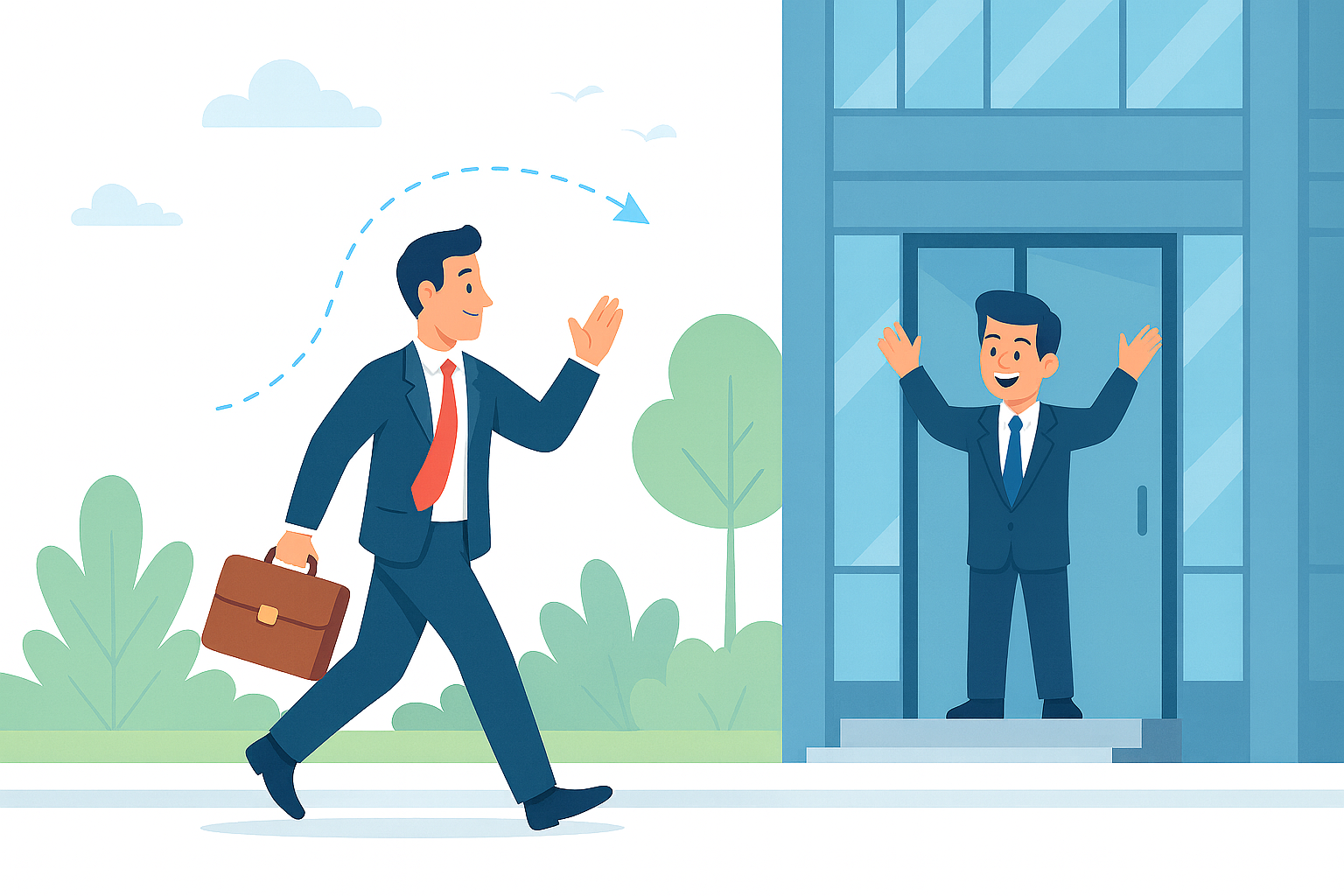 Der Vertriebler ist unterwegs…